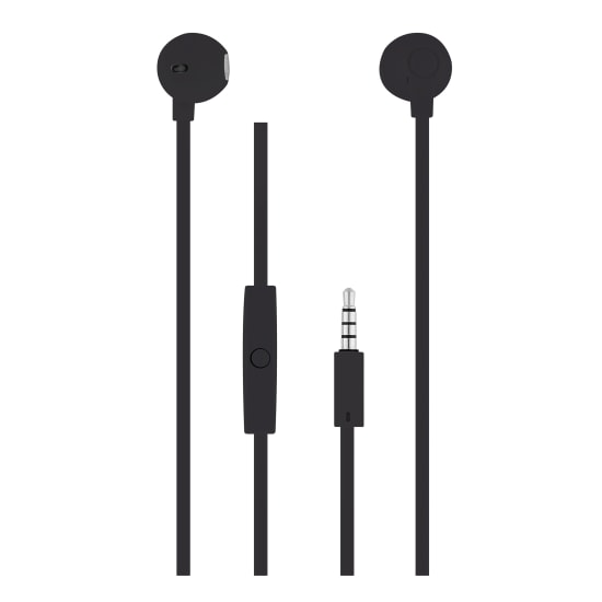 Conector para auriculares con cable SWEET negro