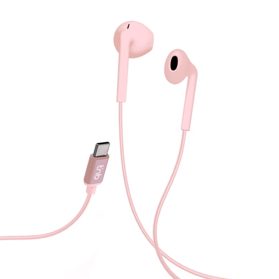 Ecouteurs filaires C-BUDS type-C rose