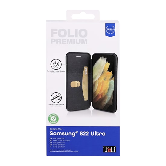 Funda tipo libro premium para Samsung Galaxy S22 Ultra. - 2