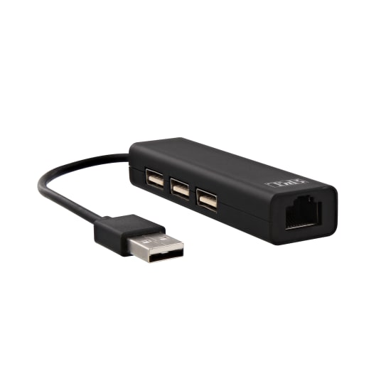 Concentrador USB-A a 3x USB-A y RJ45