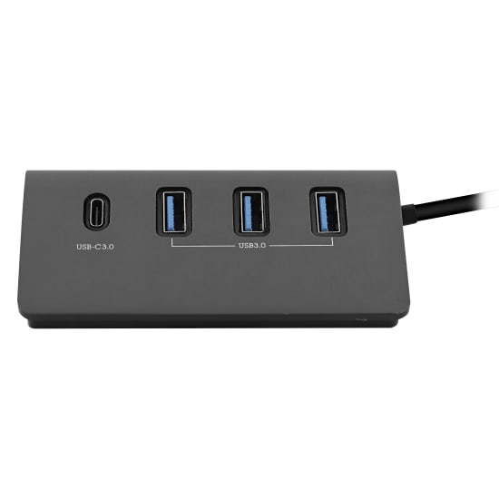 Hub 4 en 1 USB-A & USB-C 3.0 en aluminium vers 3x USB-A + 1xUSB-C