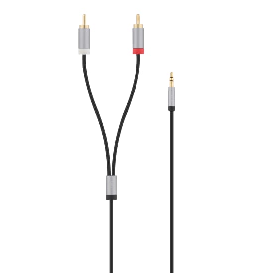 3.5mm male jack / 2 RCA male cable 1.2m