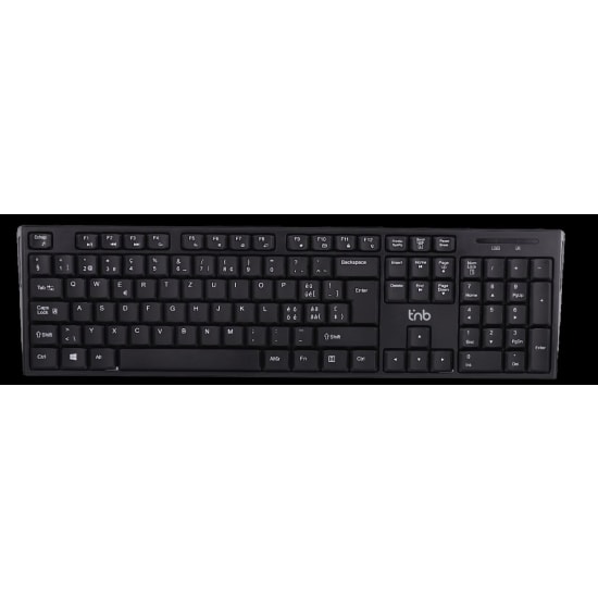 Clavier sans fil CLASSY noir - QWERTZ (SUISSE)