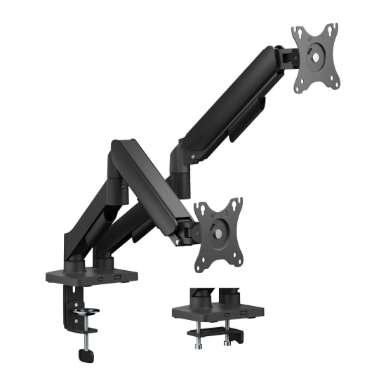 Double bras support mécanique pour moniteur