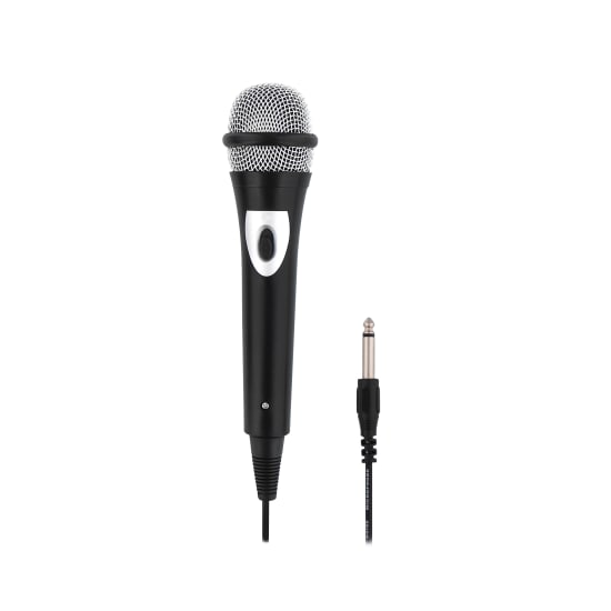 6.35mm jack unidirectional audio microphone + 3.5mm jack adapter - 2