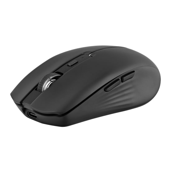 DUAL CONNECT black rechargeable mouse - GRADIENT