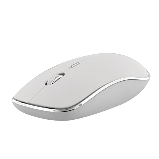 RUBBY white silent click wireless mouse