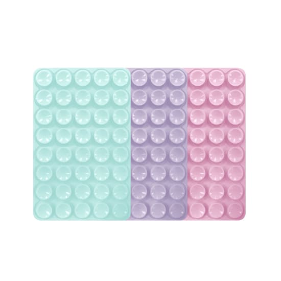 Support smartphone ventouse – Pack de 3 (Lavande, Rose, Turquoise)