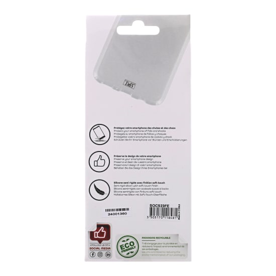 Coque souple transparente pour Samsung Galaxy S23 Fan Édition - 2