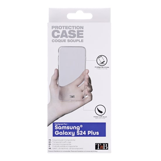 Transparent soft case for Samsung Galaxy S24 Plus