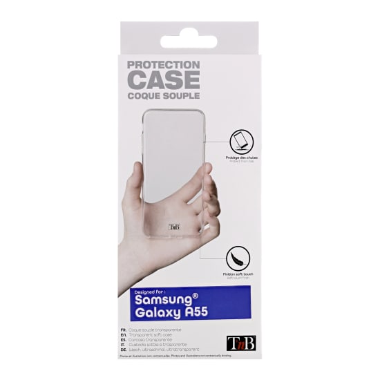 Transparent soft case for Samsung Galaxy A55