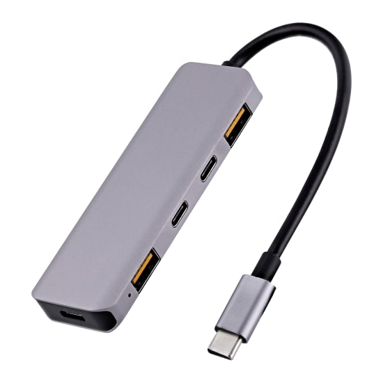 5 in 1 hub - USB-C and USB-A with 100W Power Delivery - USB 3.2 (10Gbps)