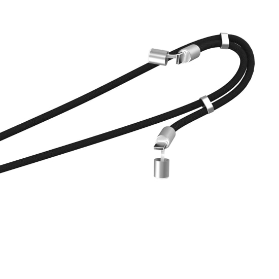 Câble tour de cou USB-C vers USB-C 60W – 2-en-1 Noir - 2