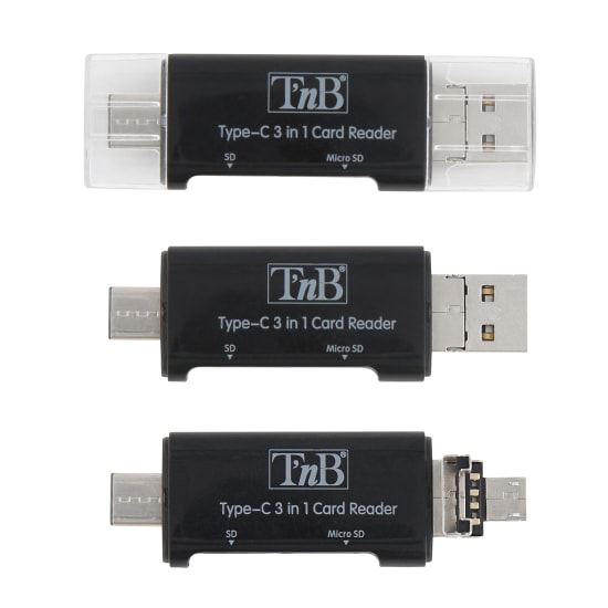 3 in 1 SD and micro SD card reader - 2