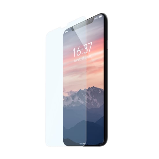 Tempered glass protection for iPhone X.