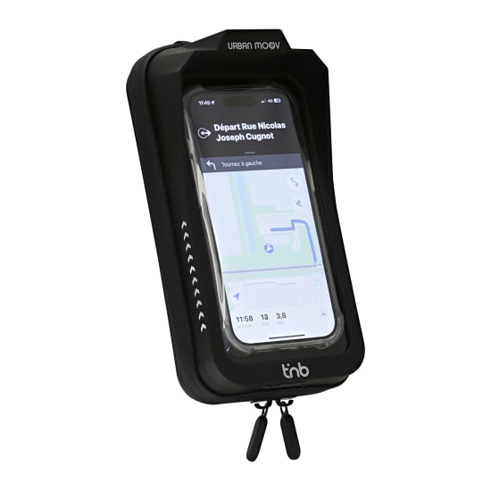 Support smartphone en coque rigide résistant à l'eau avec système QUICK LOCK - universel vélo / trottinette