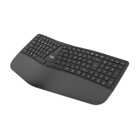 ERGO - Clavier ergonomique sans fil rechargeable Bluetooth + 2,4GHz