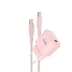 Pack de charge secteur 1 USB-C 30W + câble USB-C Power Delivery rose