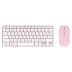 Clavier et souris Bluetooth iClick color - rose
