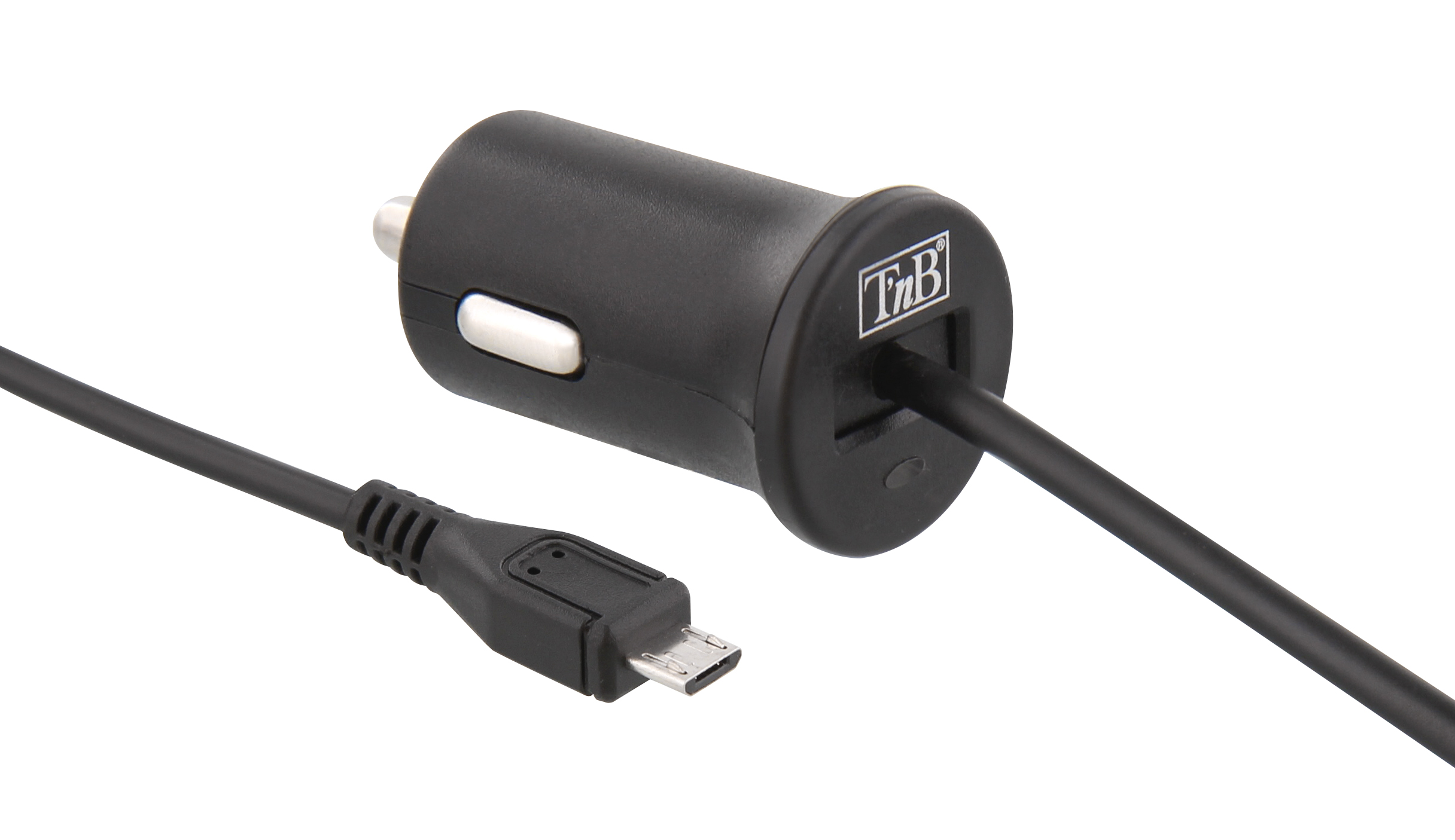 5W Micro USB Car Charger Integrated Cable1