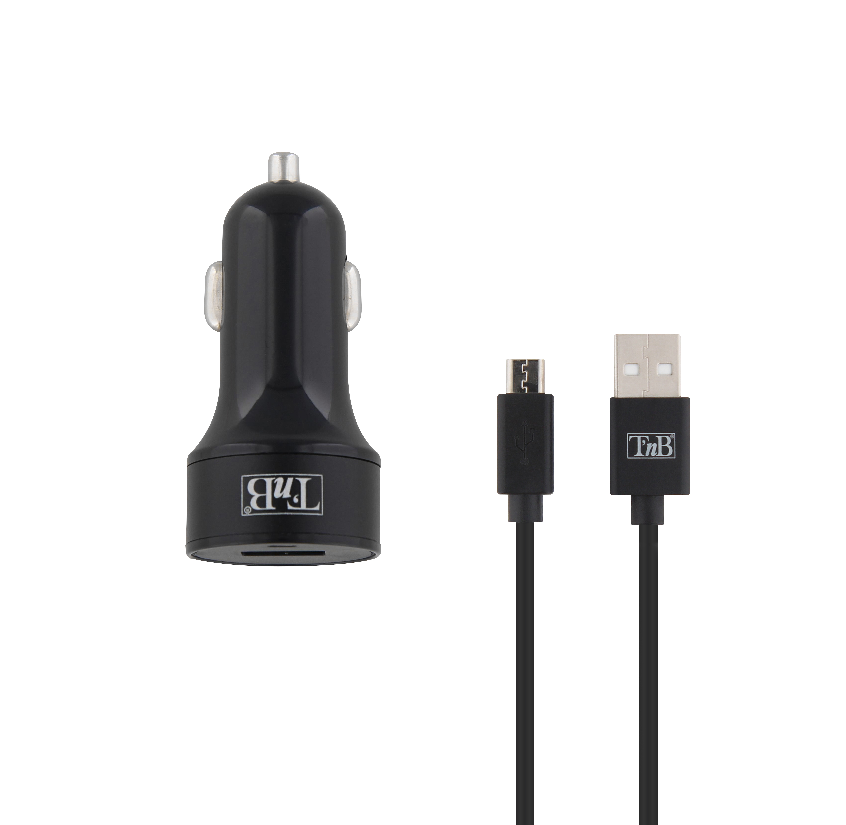 1XUSB-A 18W quick charge car charger + micro USB cable2