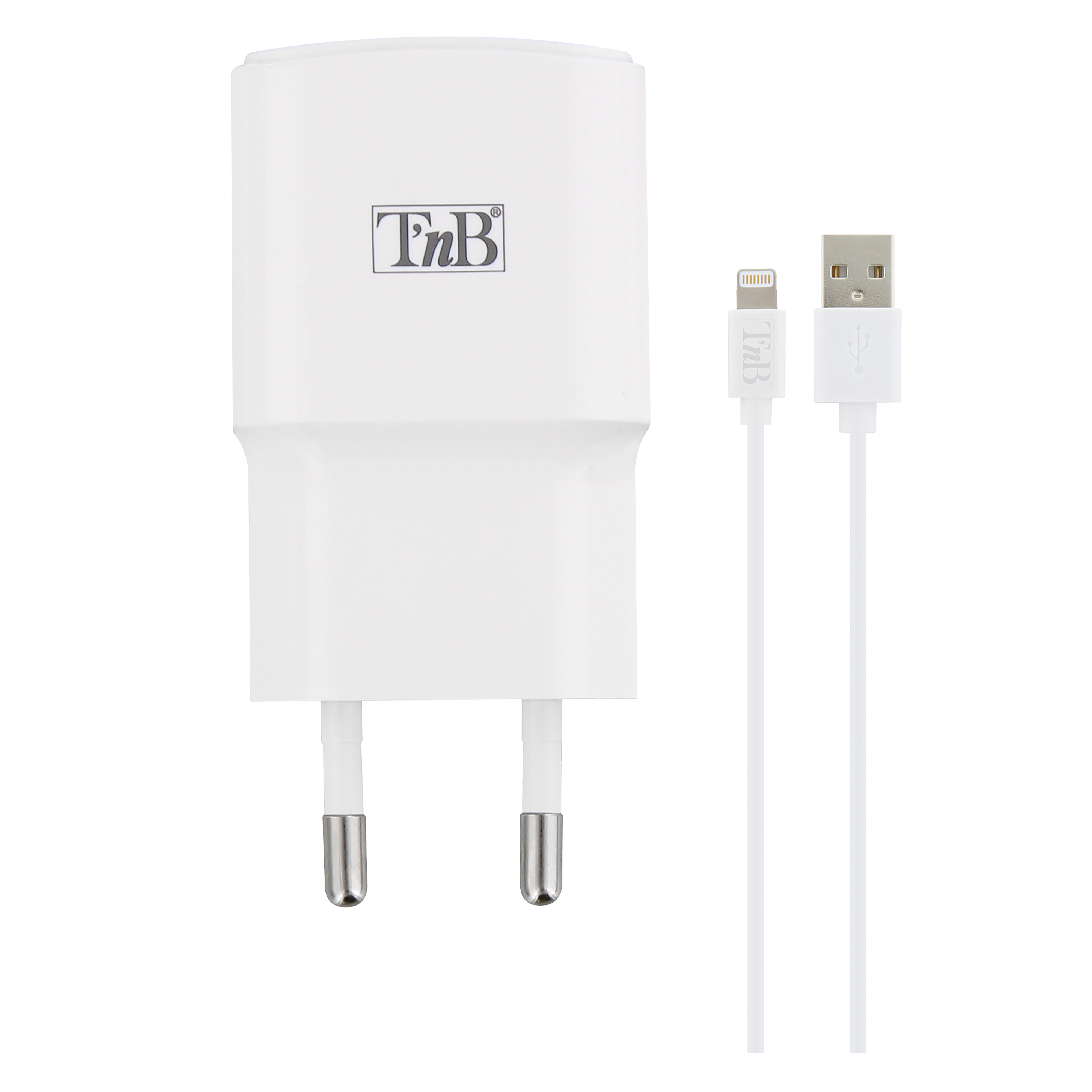 Mains charging pack 1 USB 12W + Lightning cable2