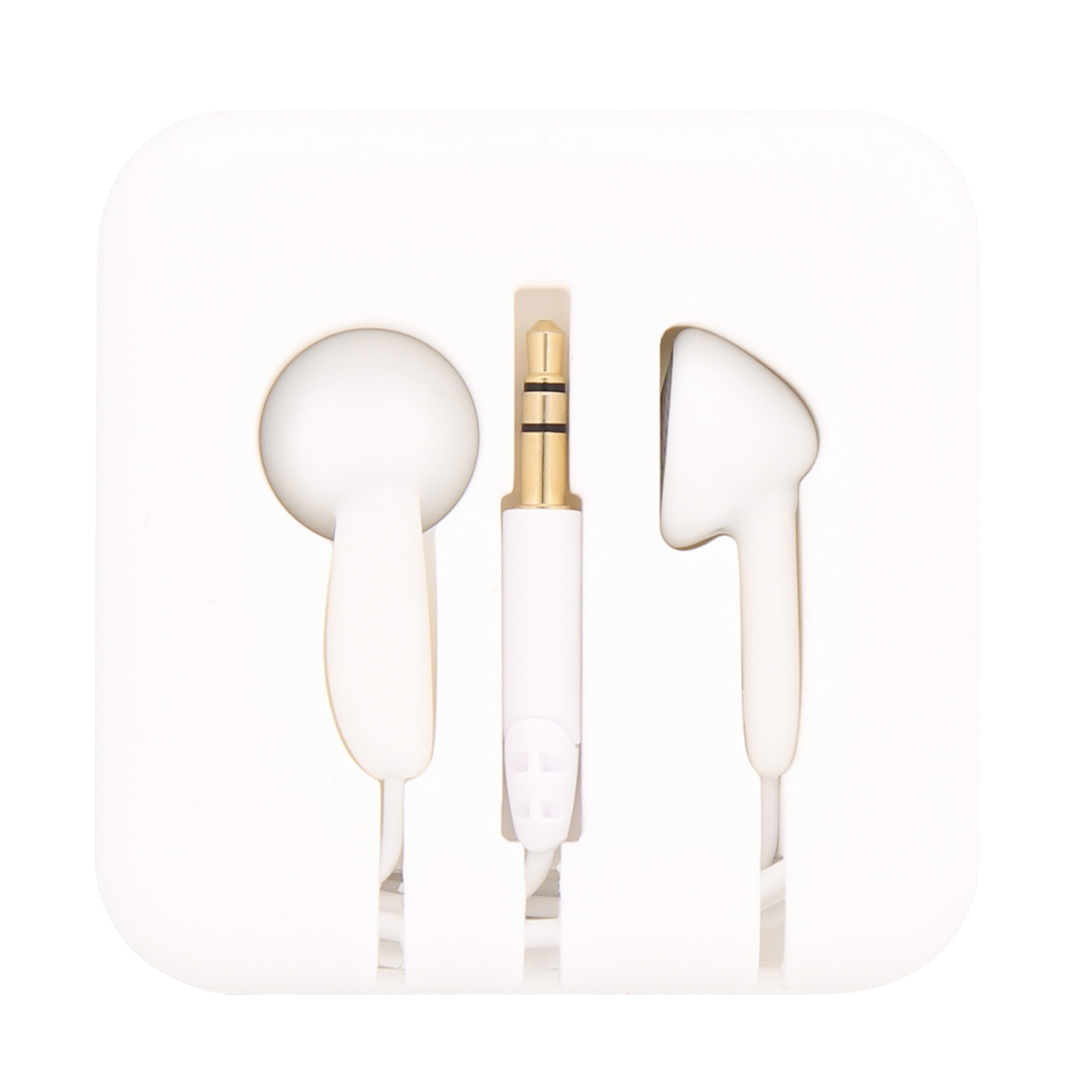 POCKET white wired jack headphones1