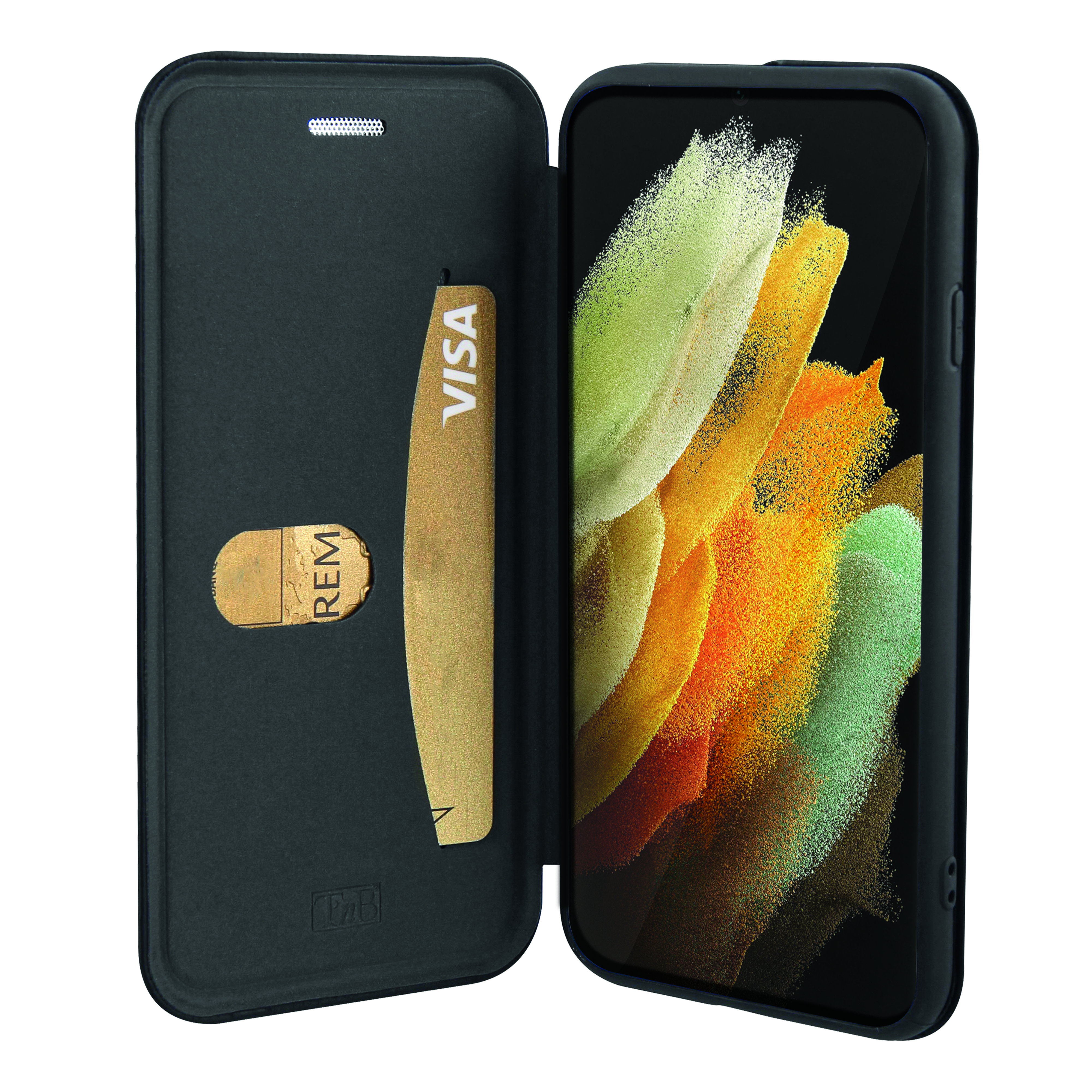 Etui folio premium pour Samsung Galaxy S22 Ultra.1