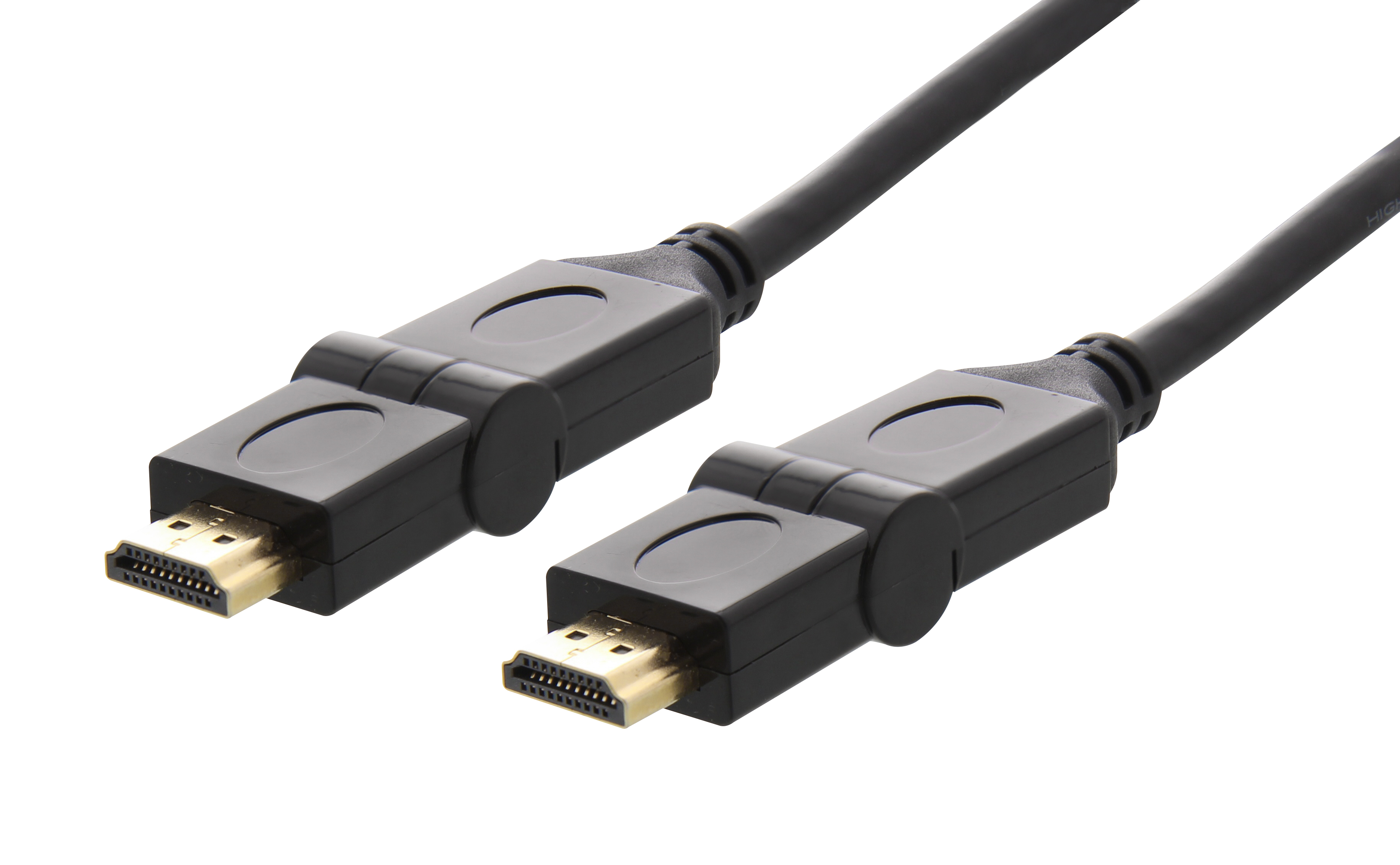 Cable HDMI macho / HDMI macho plegable 2m2