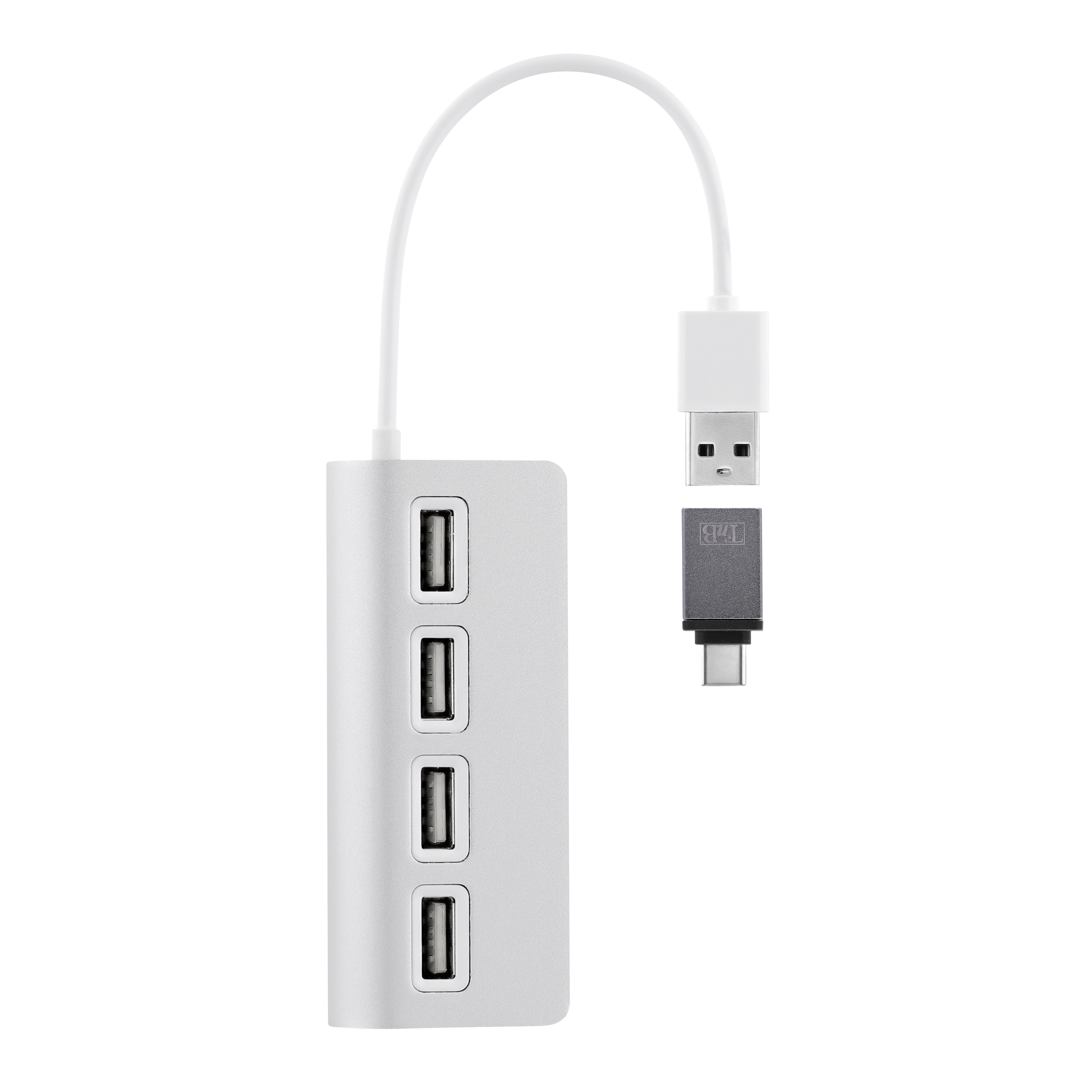 Hub USB-A & USB-C en aluminium vers 4x USB-A1