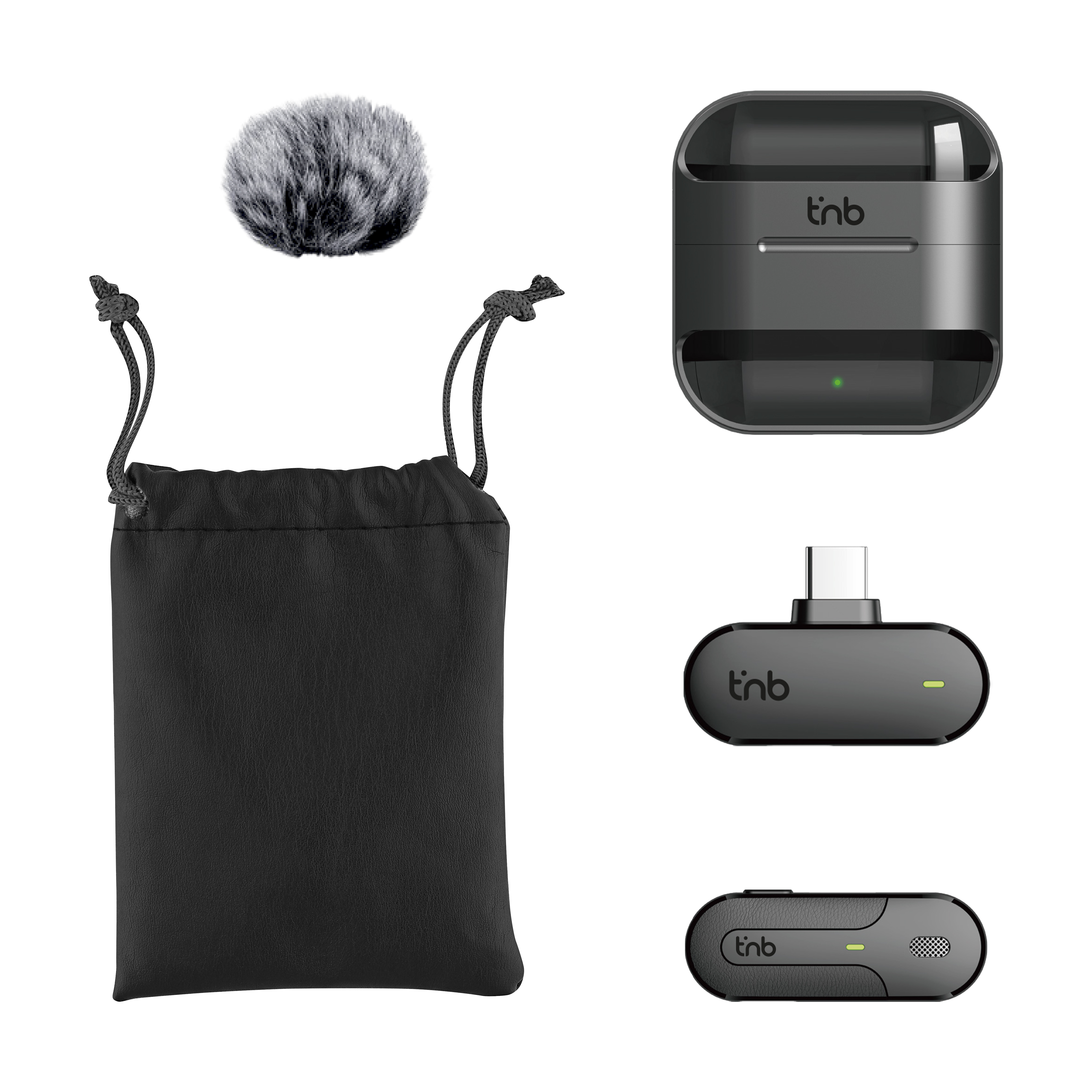 Wireless Lavalier Microphone with Charging Case - INFLUENCE PRO3