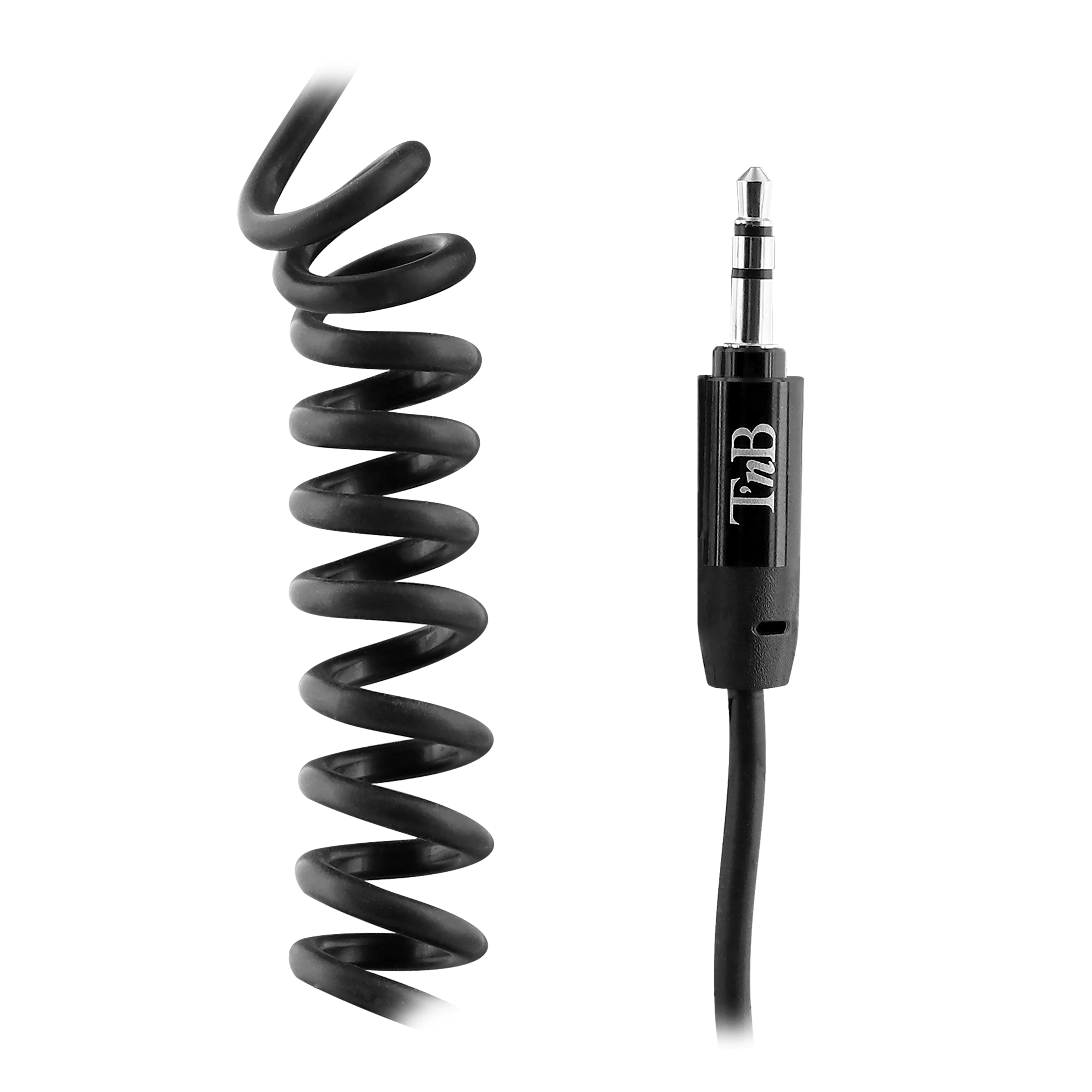 Câble twist jack 3,5mm mâle / jack 3,5mm mâle 1,8m noir2