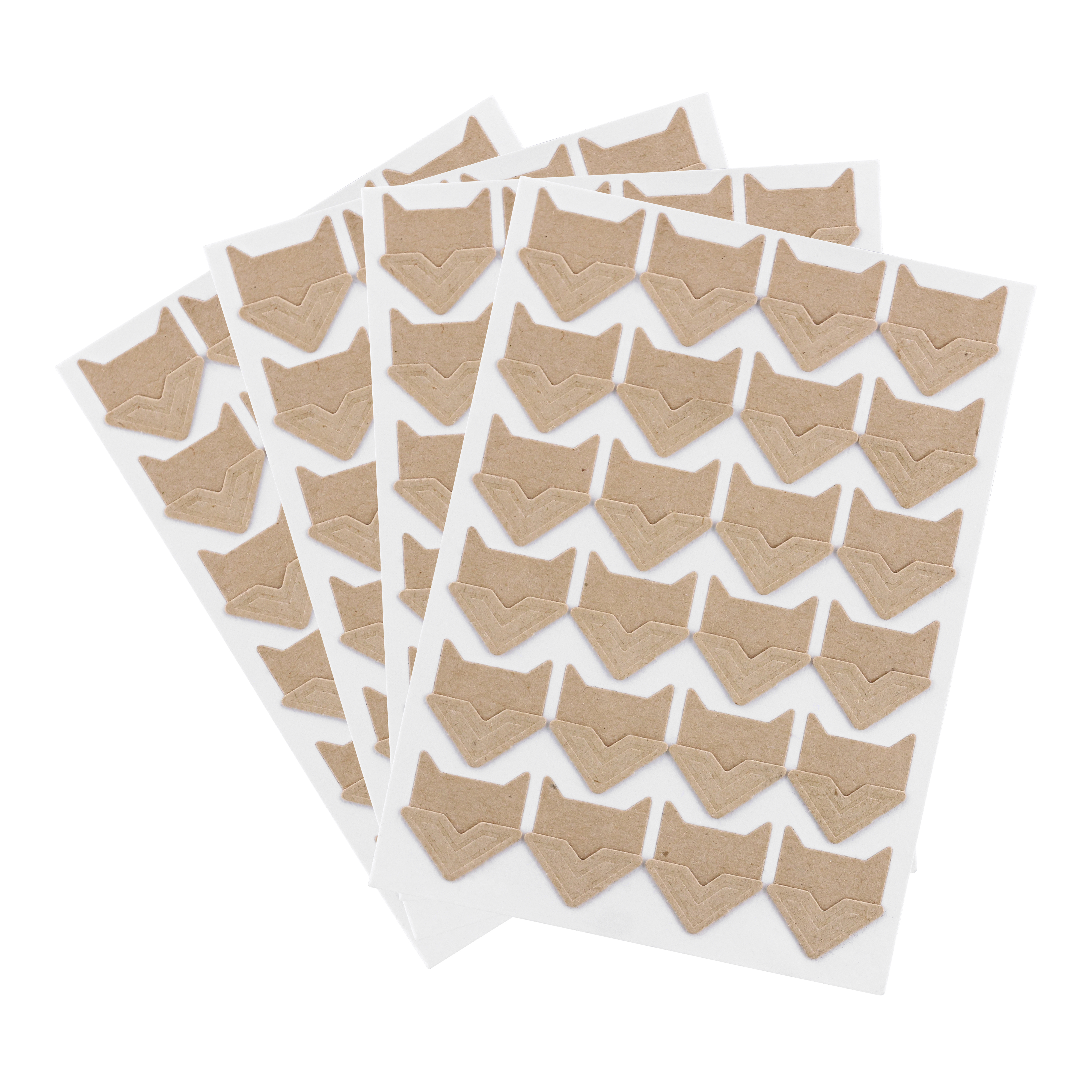 Pack of 96 kraft adhesive photo corners1