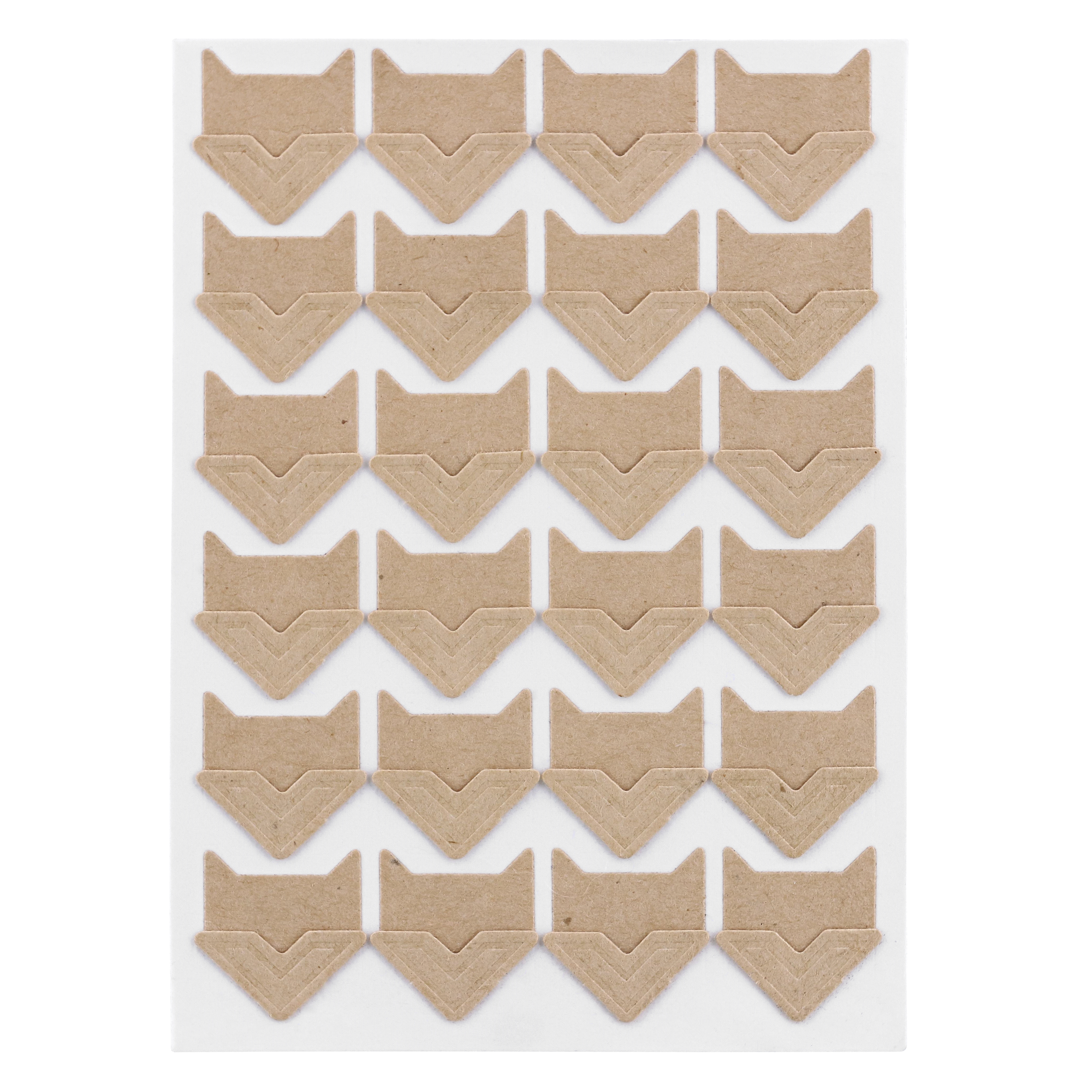 Pack of 96 kraft adhesive photo corners2