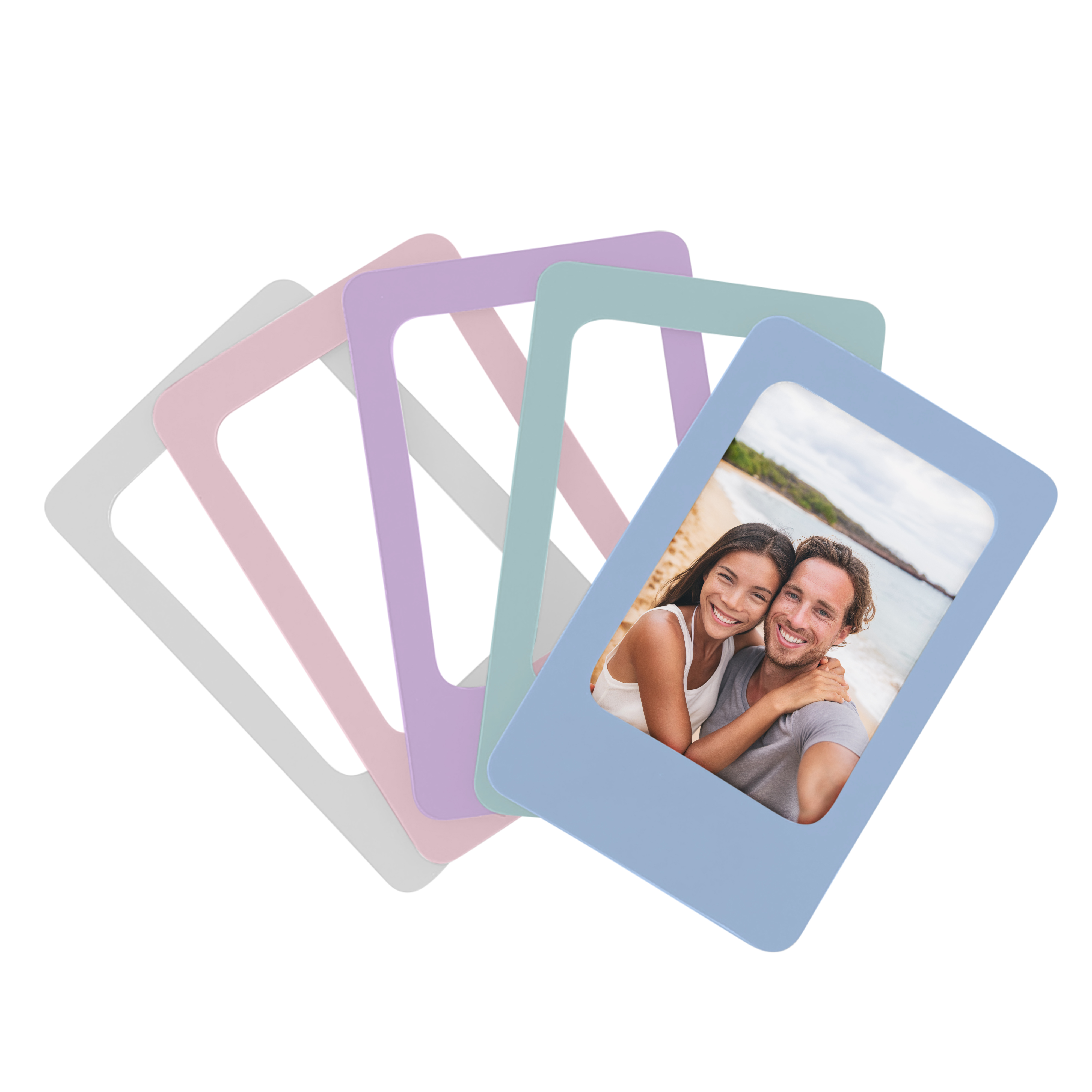 5 mini magnetic photo frames1