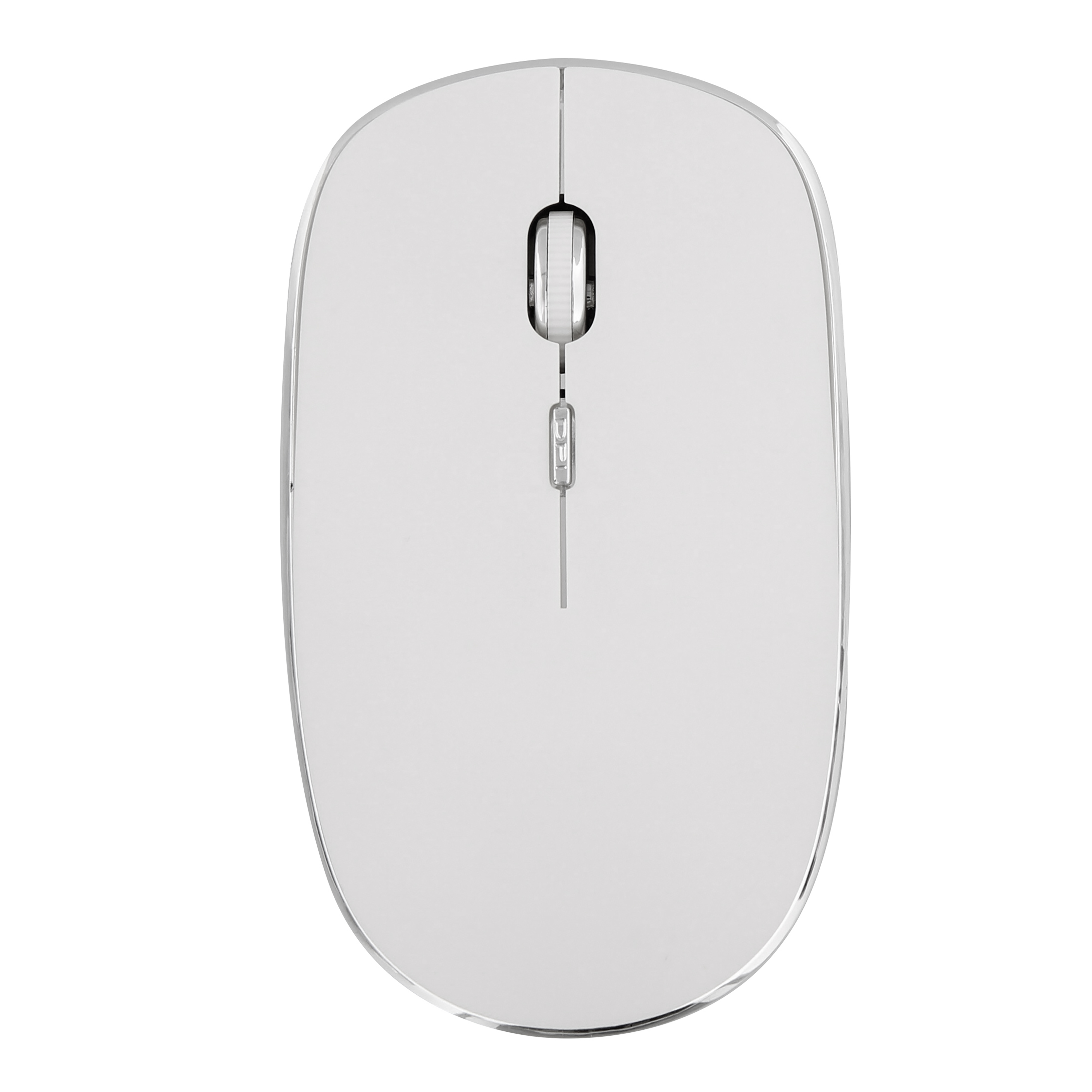 Souris sans fil silent click RUBBY blanche2