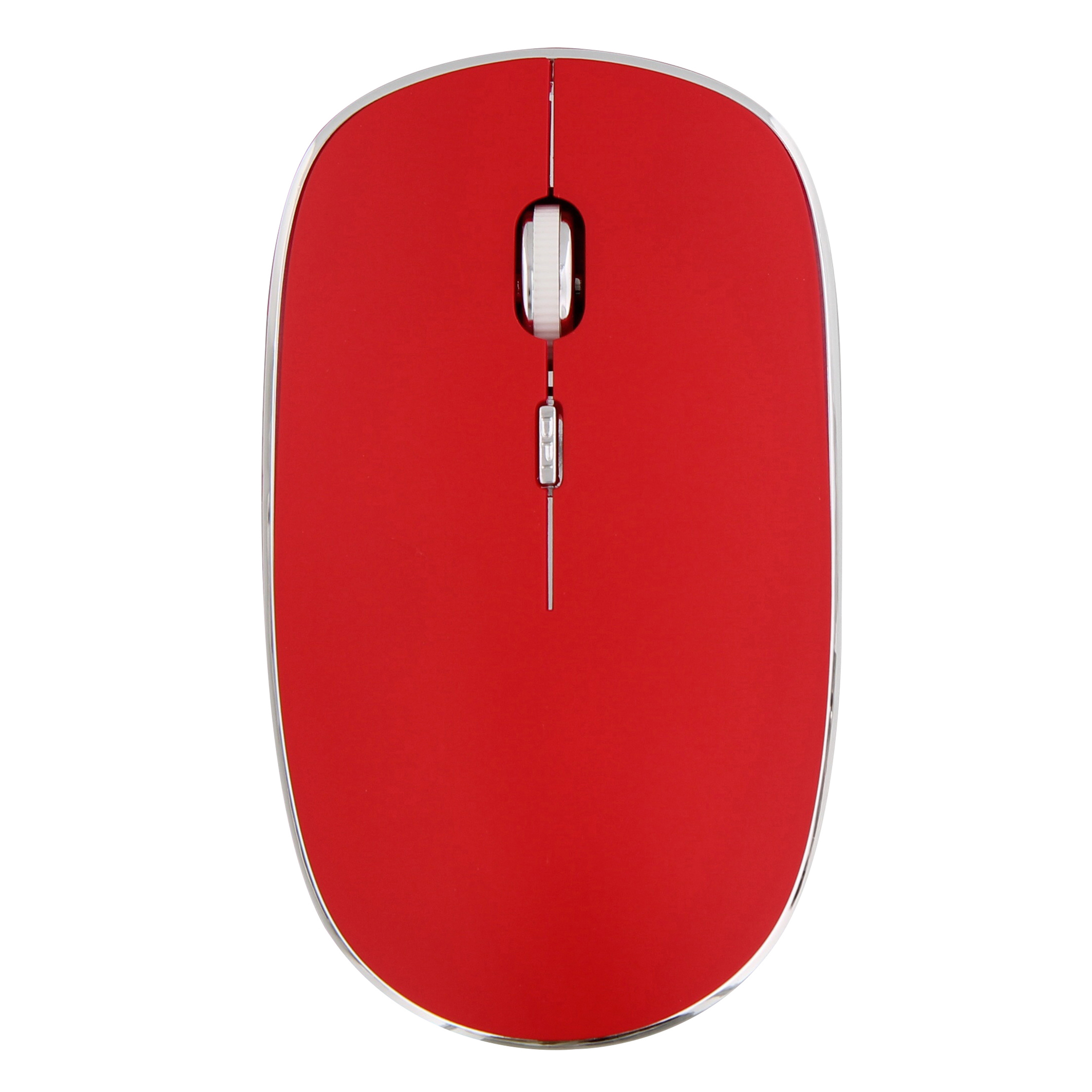 Souris sans fil silent click RUBBY rouge2