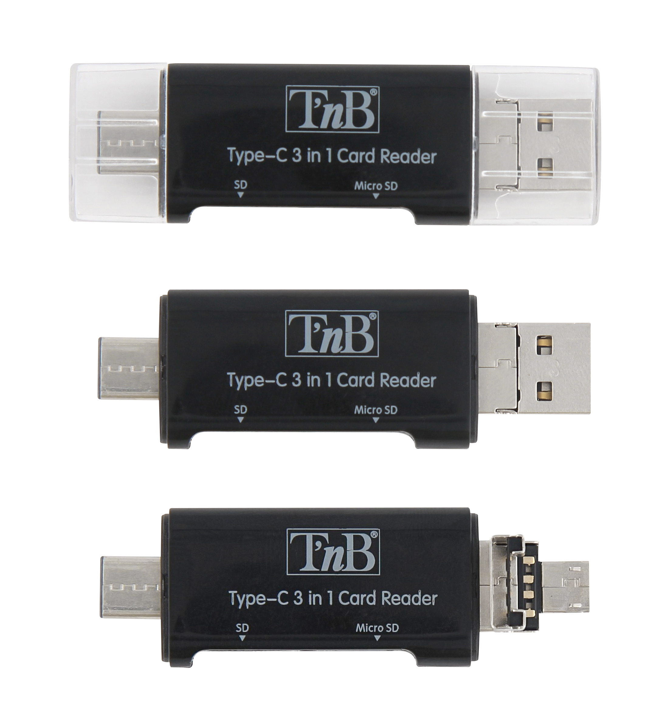 3 in 1 SD and micro SD card reader2