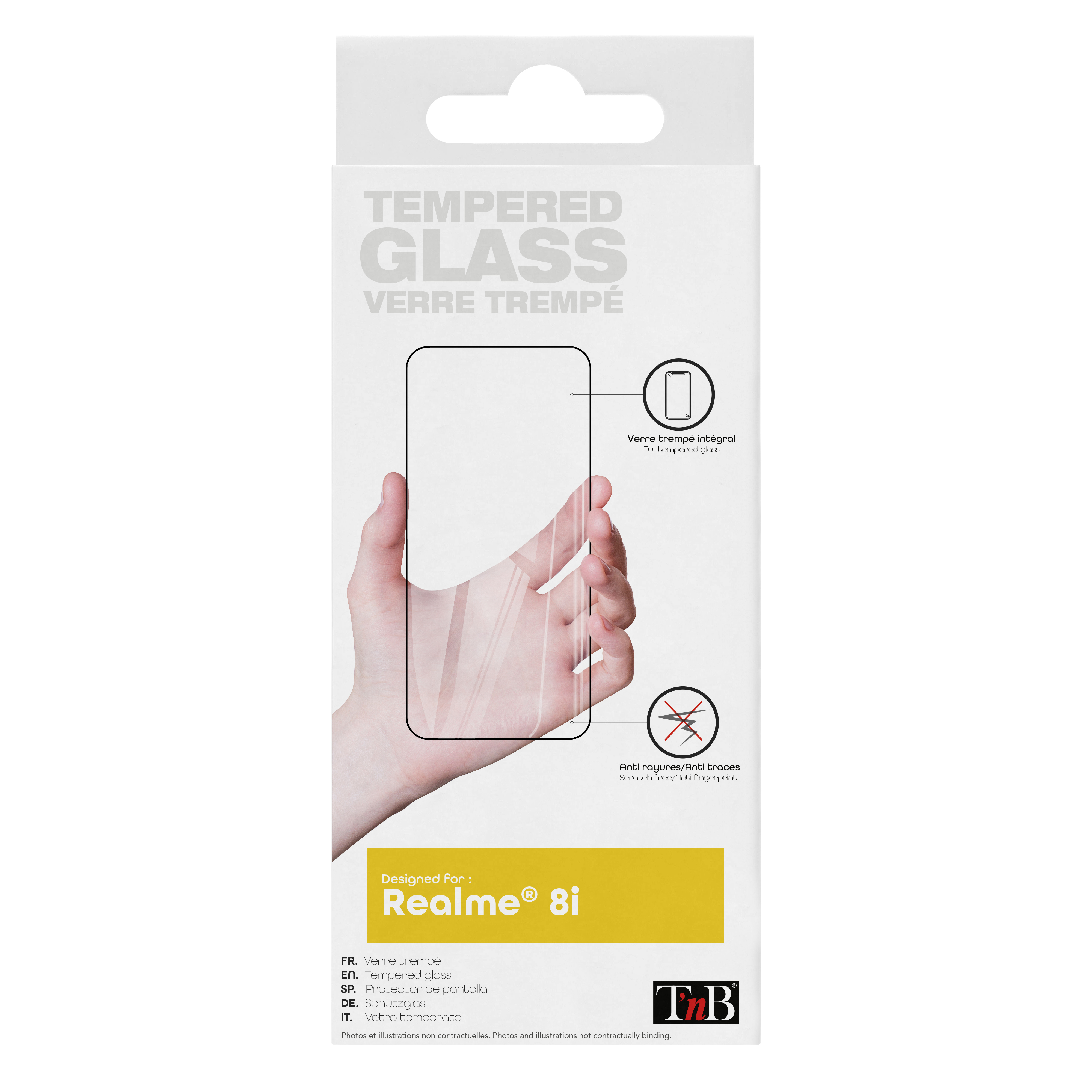 Full Cover Tempered Glass Screen Protector for Realme 8i1