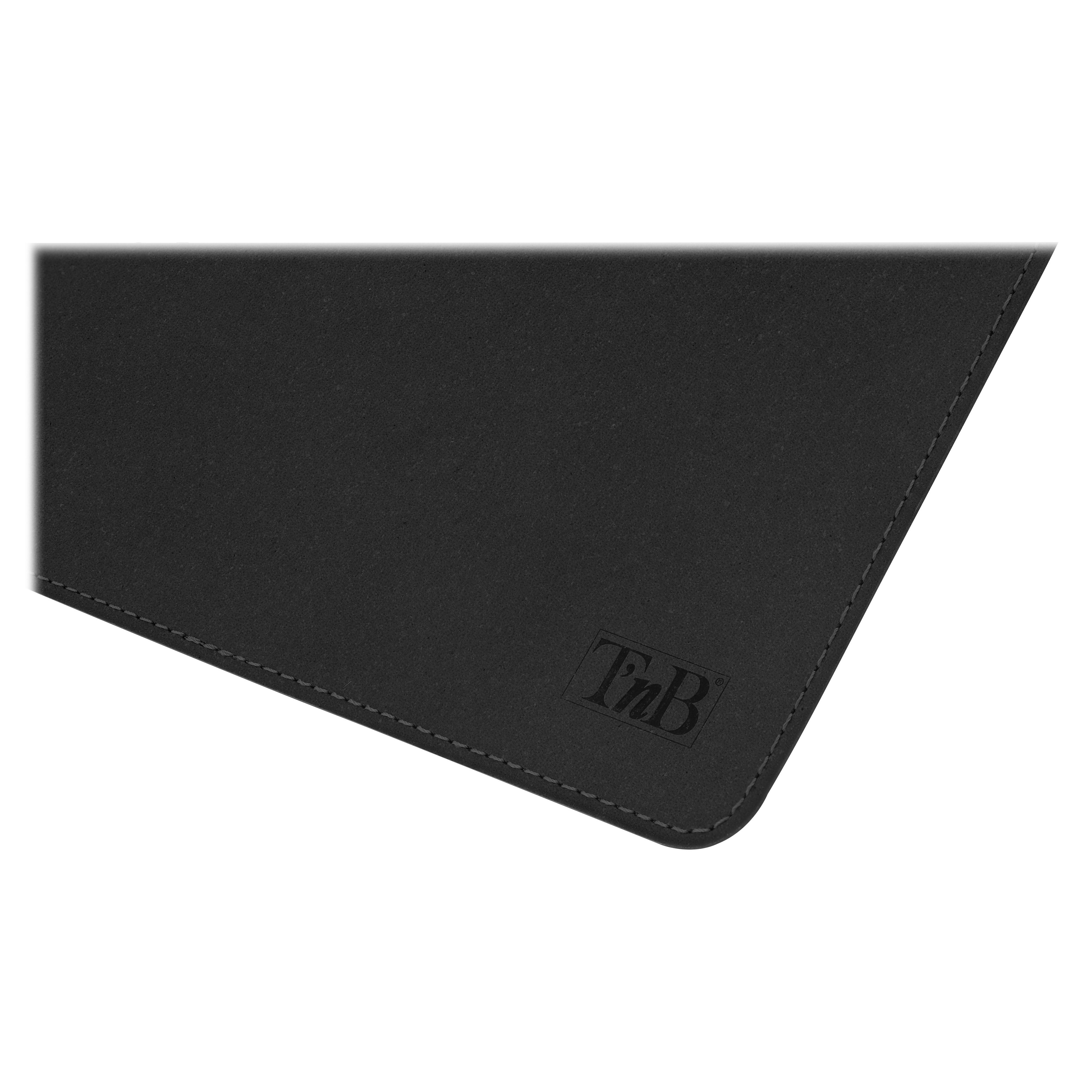 Mouse pad MADE IN FRANCE in genuine recycled leather - black2