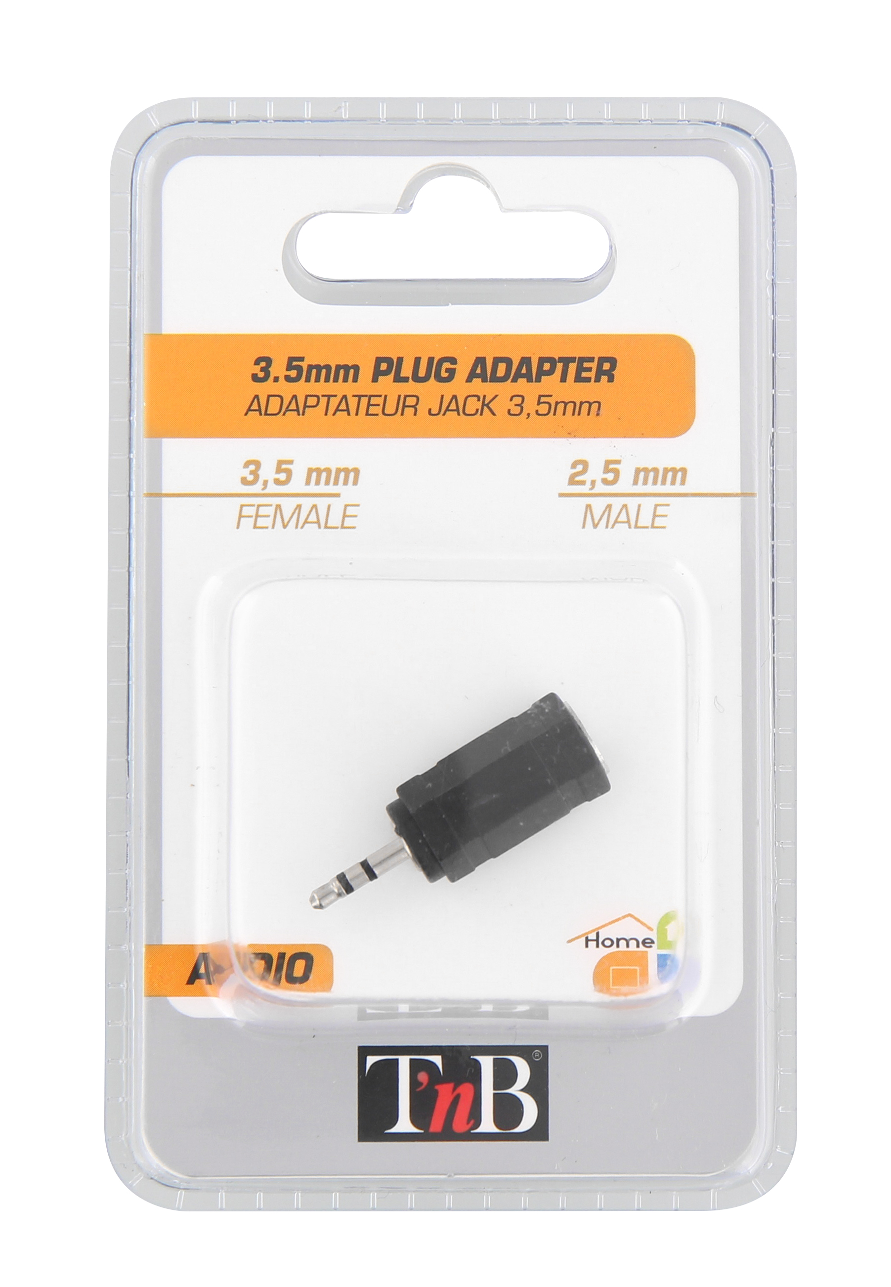 2.5mm male jack / 3.5mm female jack adapter3