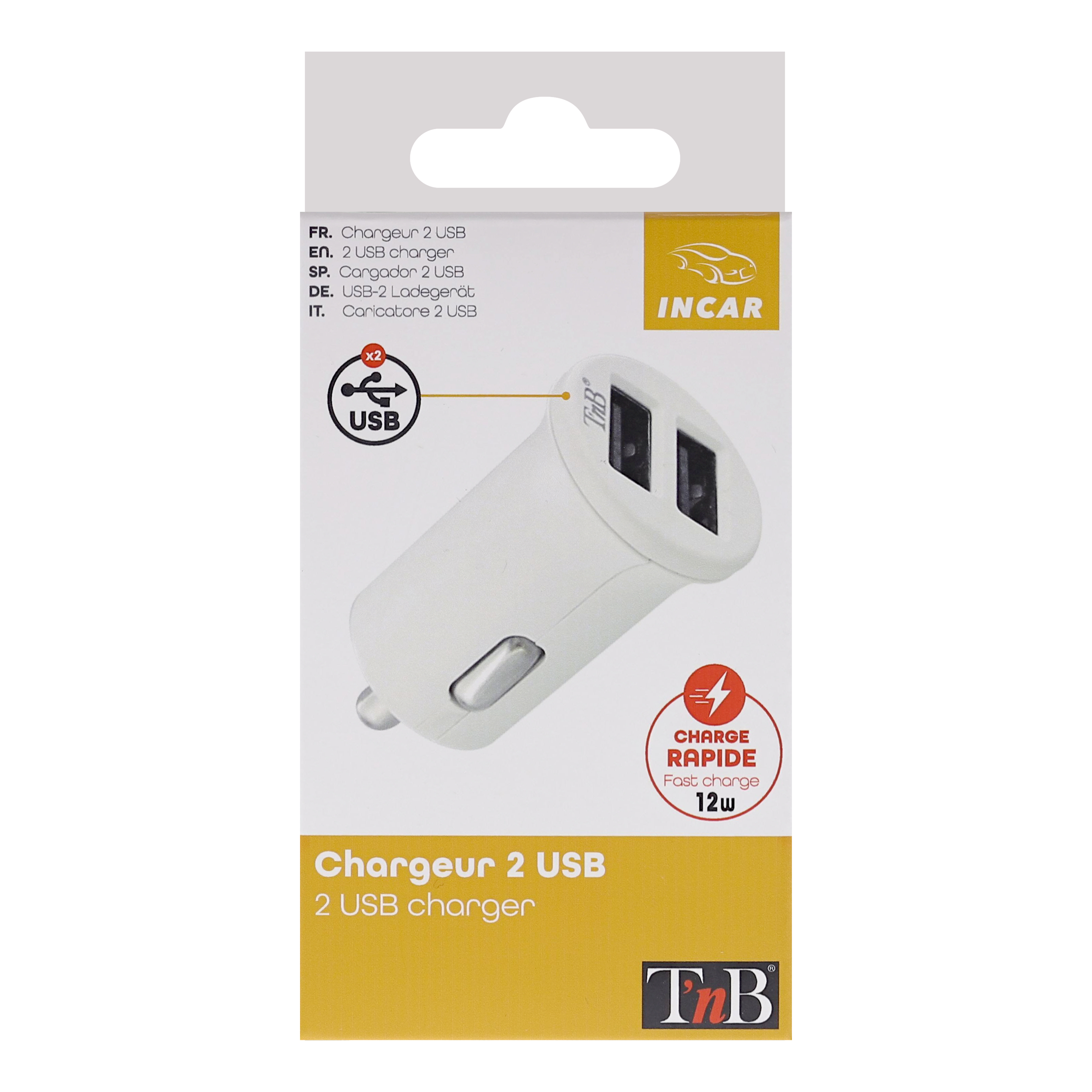 Chargeur allume-cigares 2XUSB-A 12W compact3