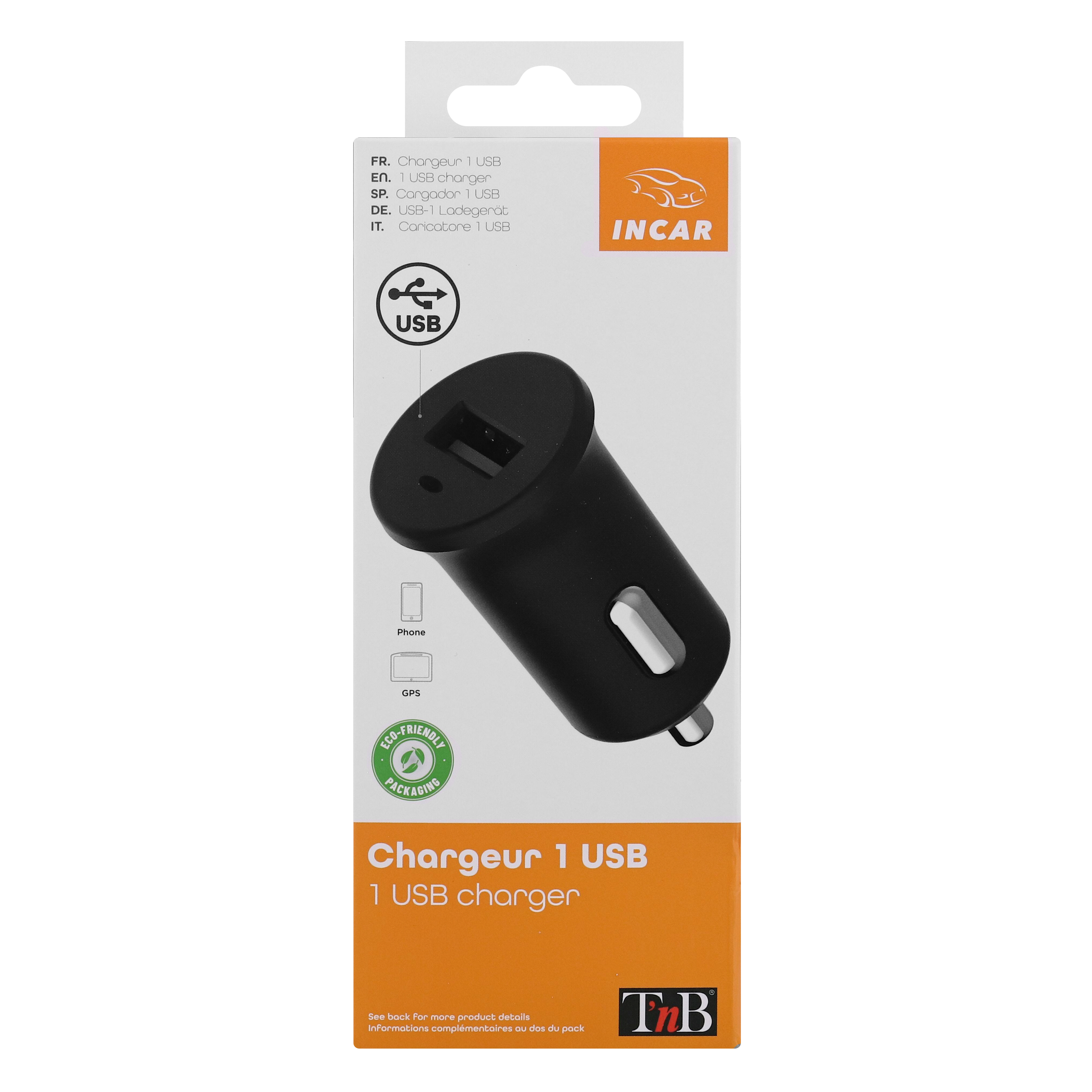 1XUSB-A 5W Compact Car Charger4