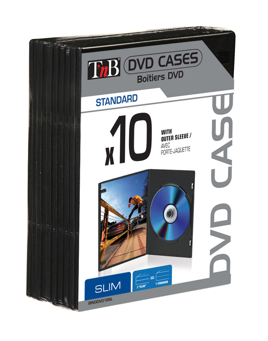 DVD cases x10 SLIM3