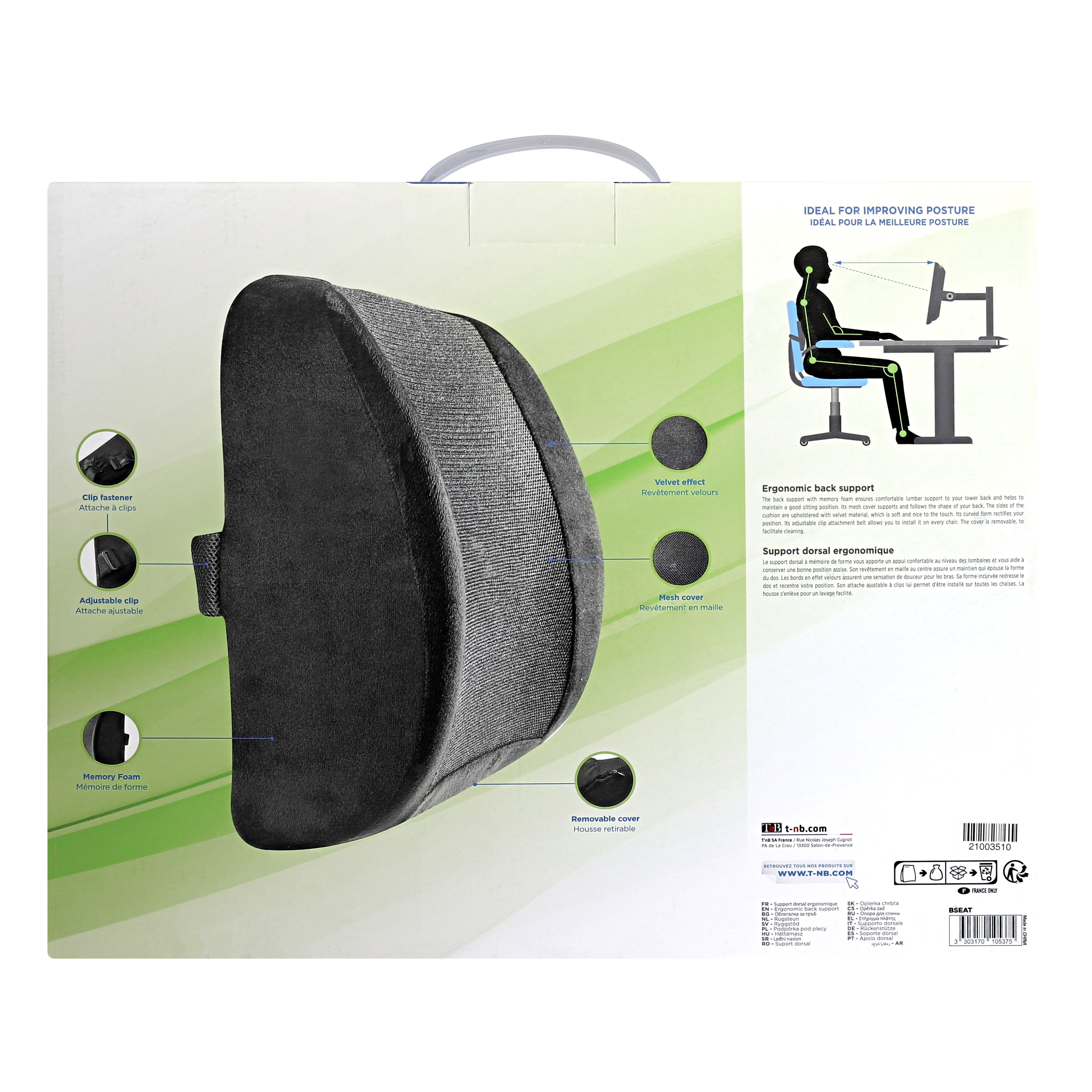 Support dorsal ergonomique6