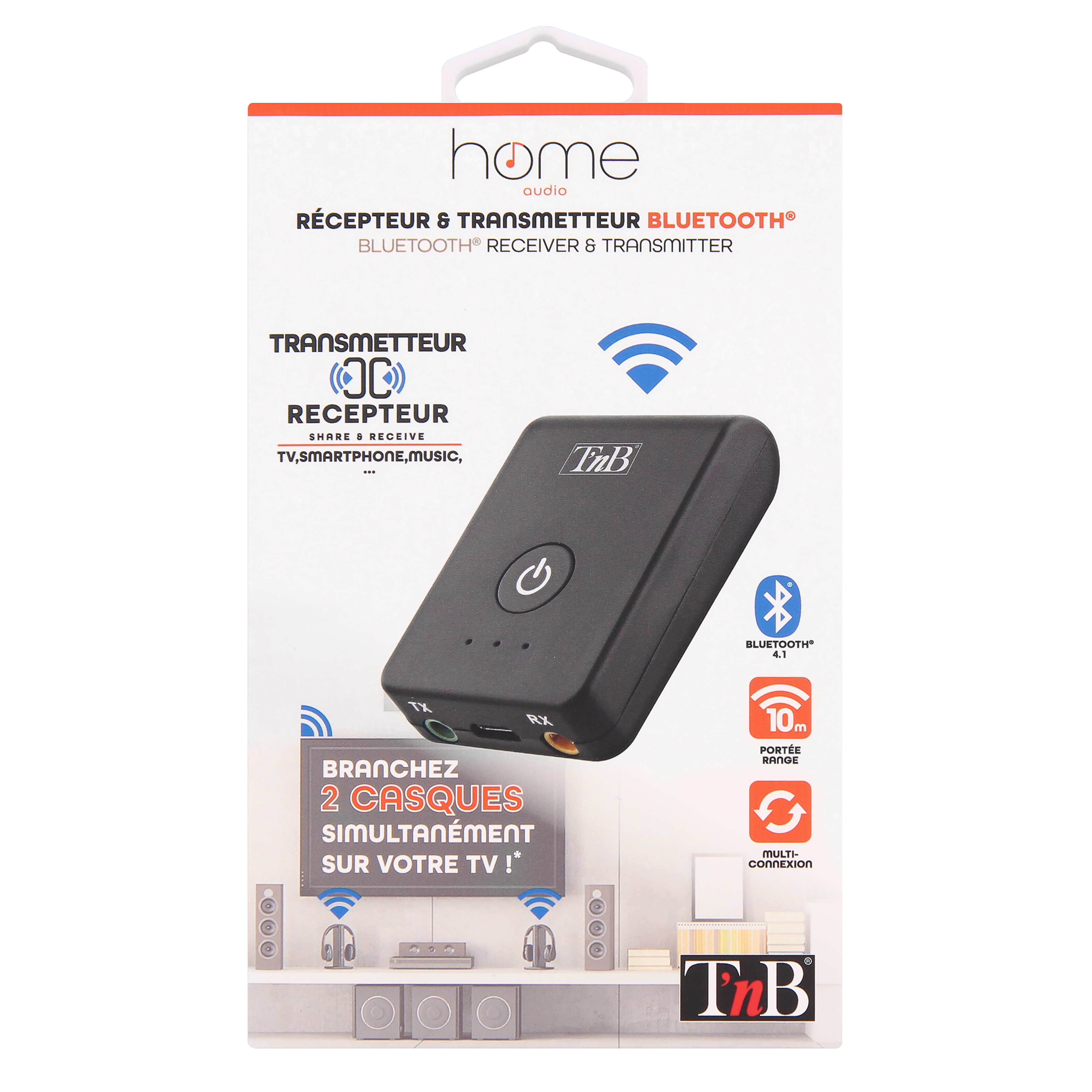 Adaptateur transmetteur Bluetooth multipoint9