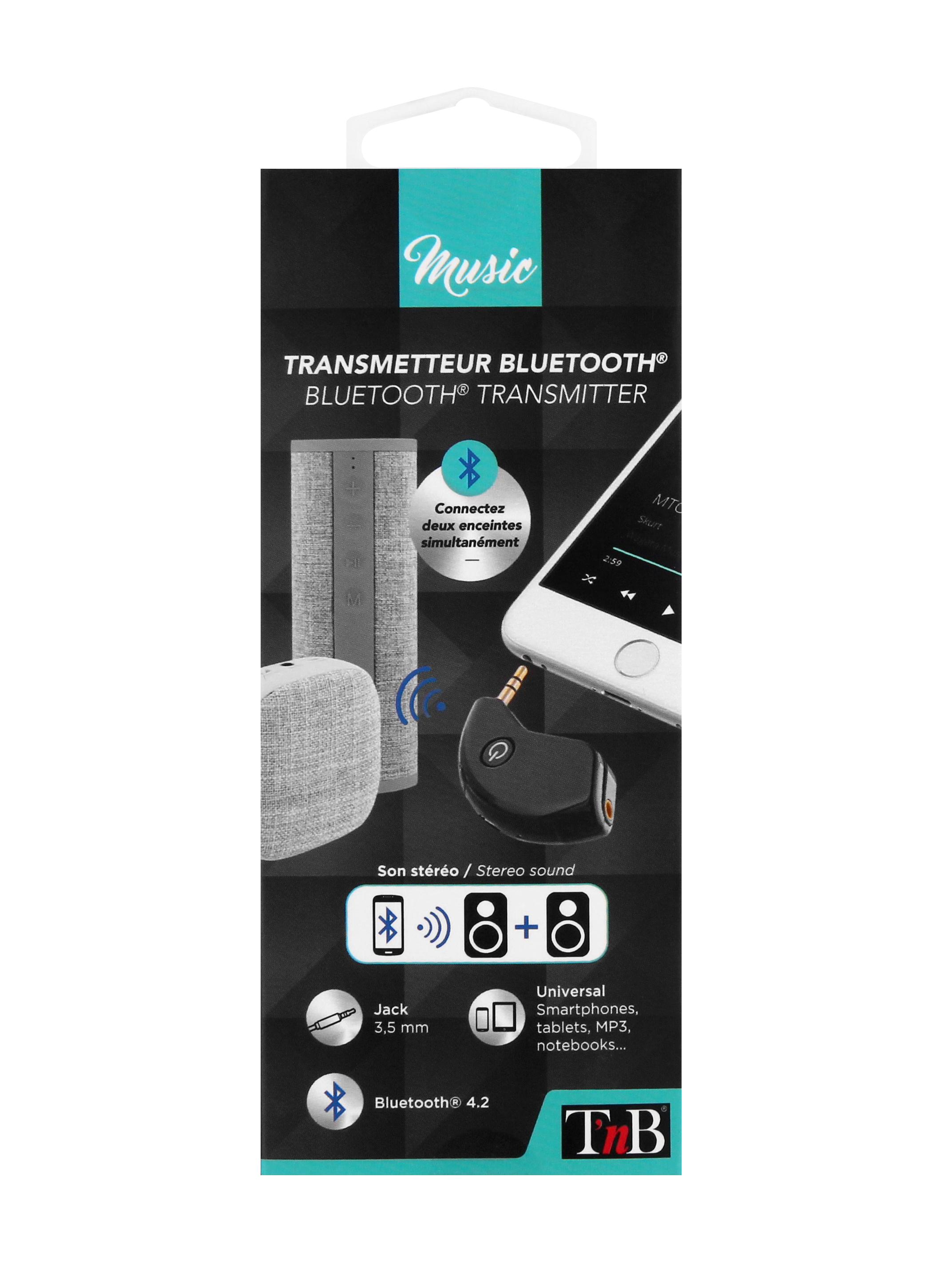 Transmetteur Bluetooth 4.1 jack 3,5mm8