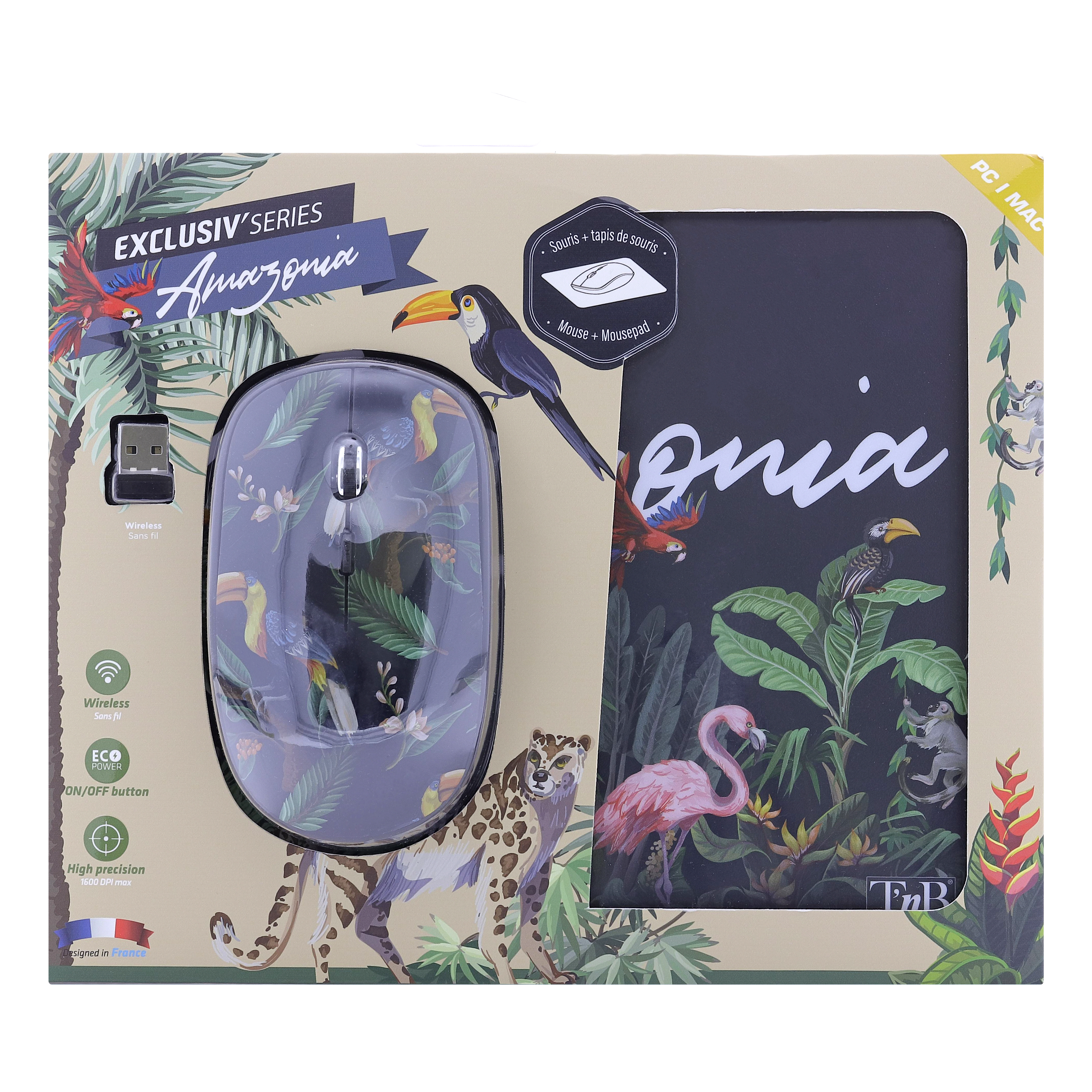 Bundle tapis de souris et souris sans fil AMAZONIA EXCLUSIV4