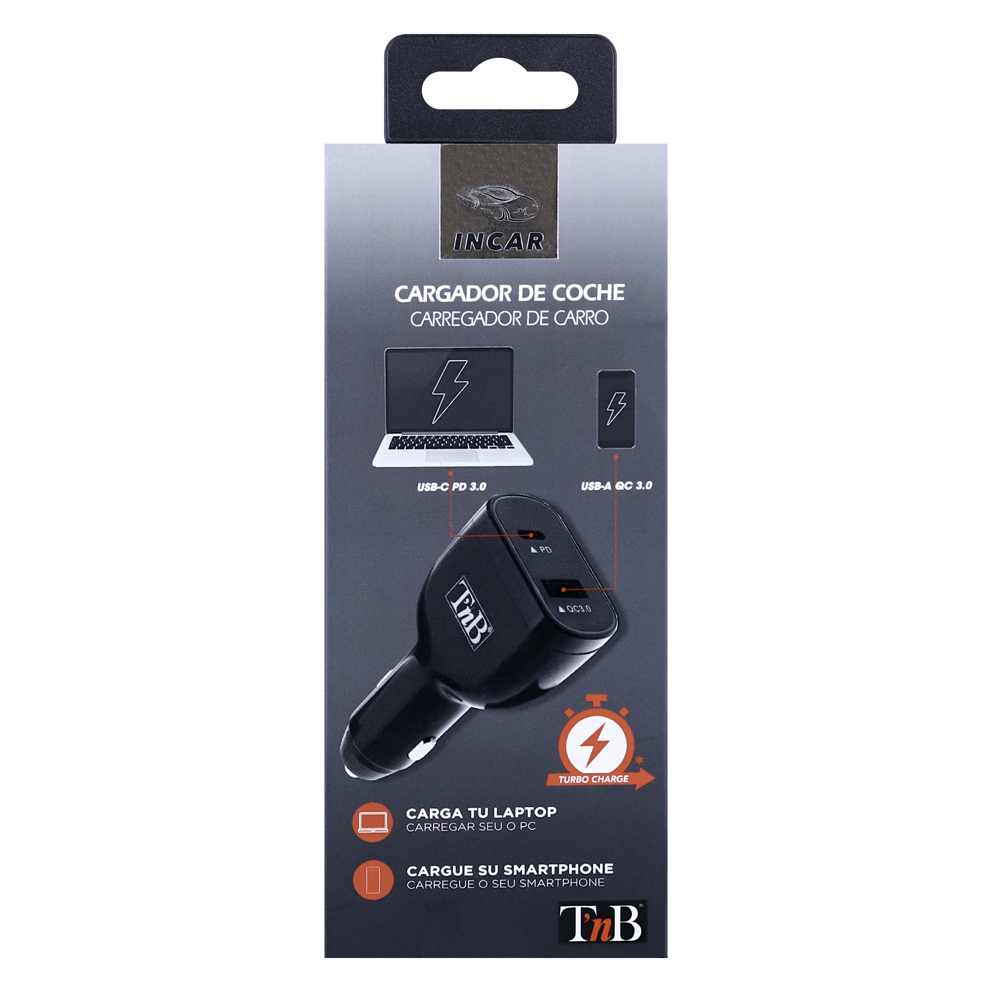 Chargeur allume-cigare 1XUSB-A et 1XType-C quick charge et power delivery 65W7