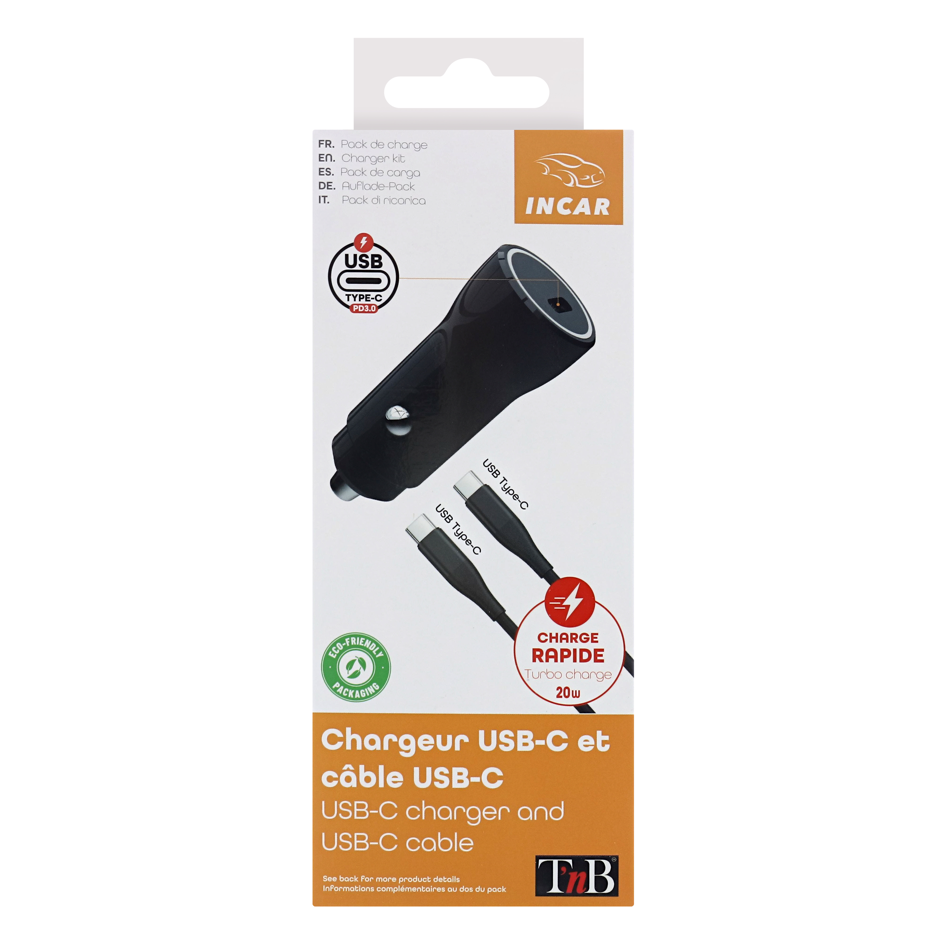 Chargeur allume-cigares 1XType-C power delivery 20W + cable Type-C7